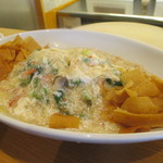 天廣堂 - 季節野菜の蟹肉卵白ソース（1,350円）