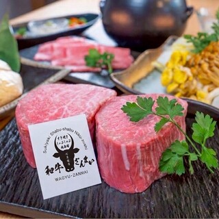 プレミア厚切りヒレすき焼き 和牛ざんまい_2
