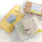 菜の花とうふ - 料理写真:絹豆腐（220円）　油揚げ（170円）　厚揚げ（260円）