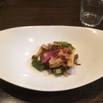 中国料理 丹甫 - 牛肉と山菜の炒め物