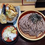 どんどん - 料理写真:天ざるそば　大盛