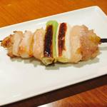Cuisse et blanc de poulet Kashiwayaki (regular Yakitori (grilled chicken skewers))