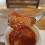 スープストックトーキョー - しらすと半熟玉子のぺペロンチーニスープリフトアップ