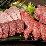 御肉処 銀閣寺大にし - 料理写真:和牛4種の盛り合せ