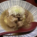 越後一会 十郎 - 焼きなすと牛すじ煮込み