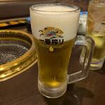 張家 - ビールで乾杯