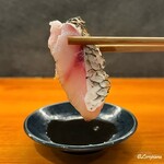 糸 - 鹿の子造りの真鯛
