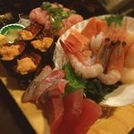 Izakaya Sumire - まさかの食べ飲み放題コース。下駄盛りも食べ放題に含まれます！
      好きなもの食べられるので満足度高し！大勢だと楽しいす(*^^*)