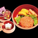 焼肉冷麺やまなか家 - じゅうじゅうくまさん(ハンバーグ)