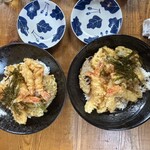 谷町 一味禅 - エビ天丼（上）　899×2