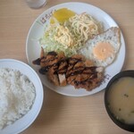 はちばん食堂 - 料理写真:チキンカツ定食800円