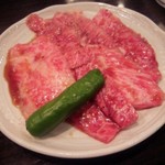 焼肉 おくむら - 和牛カルビ定食\1,200