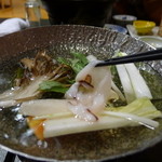 富士屋 - 春蛸と野菜のしゃぶしゃぶ