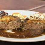 うさぎの森 - 大判ハンバーグ･断面