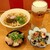 驛麺家 - 料理写真:生ビール とろろ昆布うどん 小鉢２種 (税込)990円 (2026.07.06)
