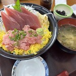 浜っこ食堂 - 2026/6 ランチで利用。まぐろ2色丼(1,540円)