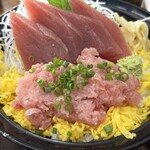 浜っこ食堂 - 2026/6 ランチで利用。まぐろ2色丼(1,540円)