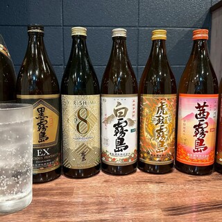 焼酎好き必見！芋焼酎を中心に多彩なお酒をラインナップ