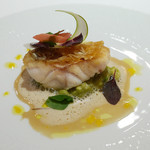 レ セゾン - 甘鯛 みかんのクーリーに酸味をきかせた野菜