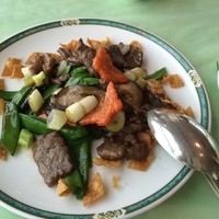 オークラチャイニーズレストラン 桃里 - 牛肉のオイスターソース炒め