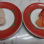 市場のすしやさん - 料理写真:左タイラ貝･右ミル貝