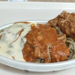 みかづき - 料理写真:イタリアン 470円、ミート多め 50円、チーズかけ 100円、唐揚げ2個 200円 締めて 820円
