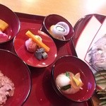 緑彩 - お食い初め膳・鯛の尾頭付き