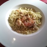 ラ ミシェル - パスタ（エビのバジルクリーム）