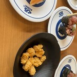 無添くら寿司 - コロチキ、こんなに量少なかったっけ？