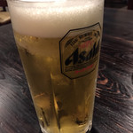 nikuryouritojizakenomiseizakayashin - アサヒスーパードライ生ビール380円