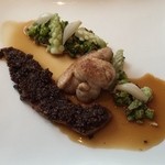 Steirereck - Veal Tongue & Sweetbreads with Romanesco, Canihua
       & Whisky （友人分）