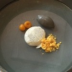 Steirereck - Sweetened Vanilla-'Fresh Cheese' with Physalis & Cereals（友人分）