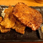 なすの - ハムカツとホルモンの唐揚げ