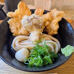 築港麺工房 - 鶏天ぶっかけうどん（冷）