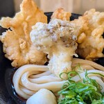 築港麺工房 - 鶏天ぶっかけうどん（冷）