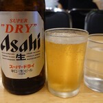 ぎょうざの満洲 - ドリンク写真:スーパードライ中瓶