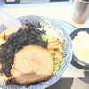 麺屋音 - 特製煮干し油そば 大盛、白飯(小)