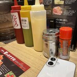 大阪お好み焼き 清十郎 - 卓上