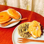 ミスタードーナツ - 料理写真:ハニーディップ、エンゼルクリーム、ゴールデンチョコ、エンゼルフレンチ