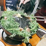 ジンギスカン羊はち - 仕上げにバター