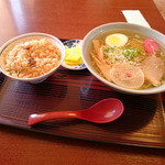 しらかば茶屋 - ラーメンセット（塩）　900円