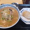 万福 - 味噌ラーメン＋ミニチャーハンランチ@930円