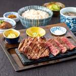炭焼牛たん東山 - 牛たんと仙台赤身ステーキの定食