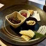 めん処孫万 - 料理写真:・前菜盛り合わせ