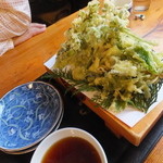 仙人小屋 - 山菜の天ぷら