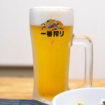 博多ごまさば屋 - 2026.6 生ビール 中（600円）キリン一番搾り