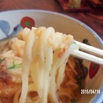 お多福 - 水菜の歯触り・饂飩の舌触り・饂飩は文句なし…