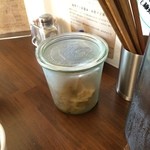 ラーメン･餃子 ハナウタ - 【2015年03月】自家製のザーサイ。