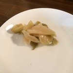 ラーメン･餃子 ハナウタ - 【2015年03月】自家製のザーサイ、美味しかったな。