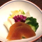 日本橋いづもや - 「ときわ御膳」の上新香